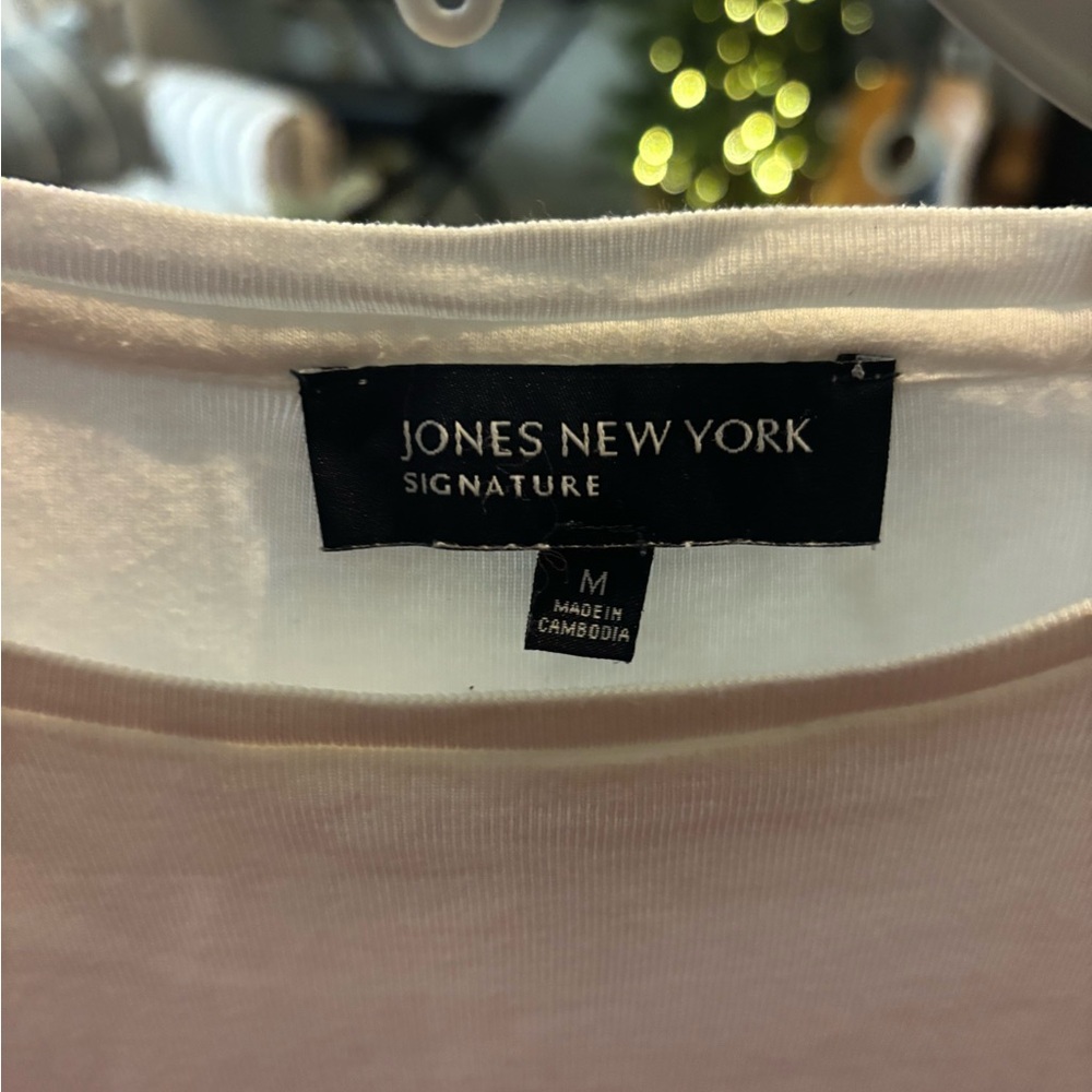 Jones New York White T-Shirt